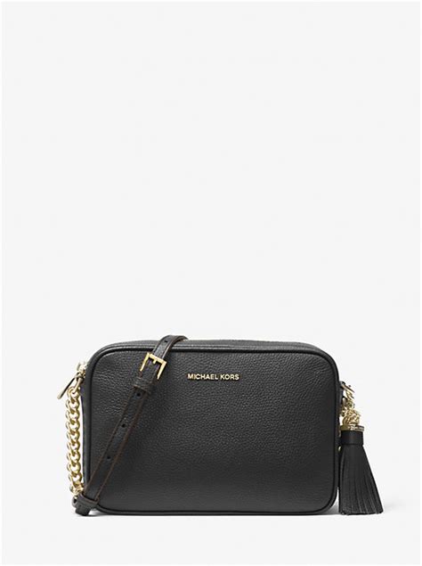 michael kors umhängetasche ginny aus leder|Ginny Leather Crossbody Bag .